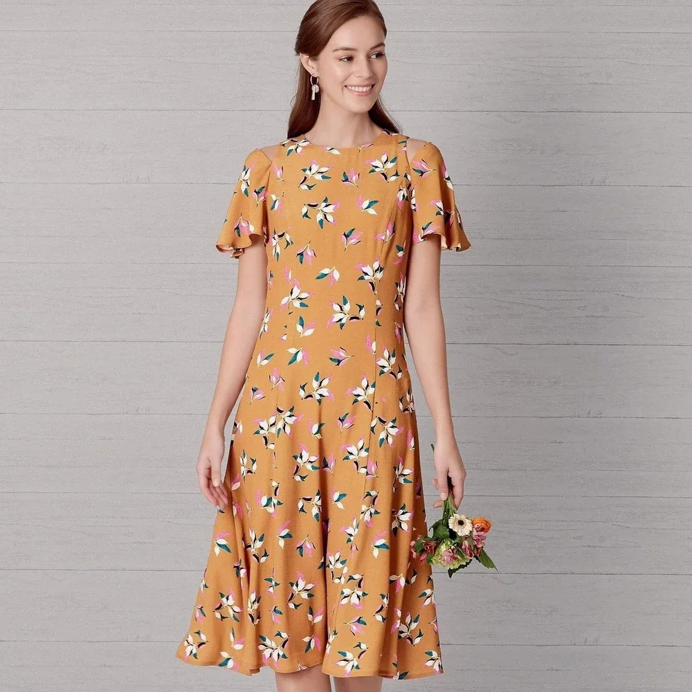 New Look Sewing Pattern 6652 R10531 Dress‎ Fit n Flare Misses Size 10-22